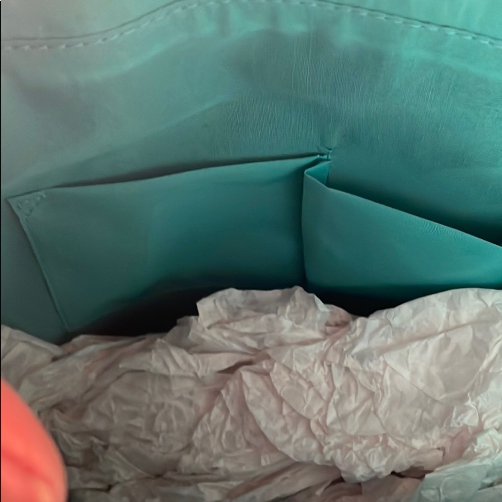 Starfish Accent Turquoise and Tan Tote Bag NWOT - Picture 6 of 6